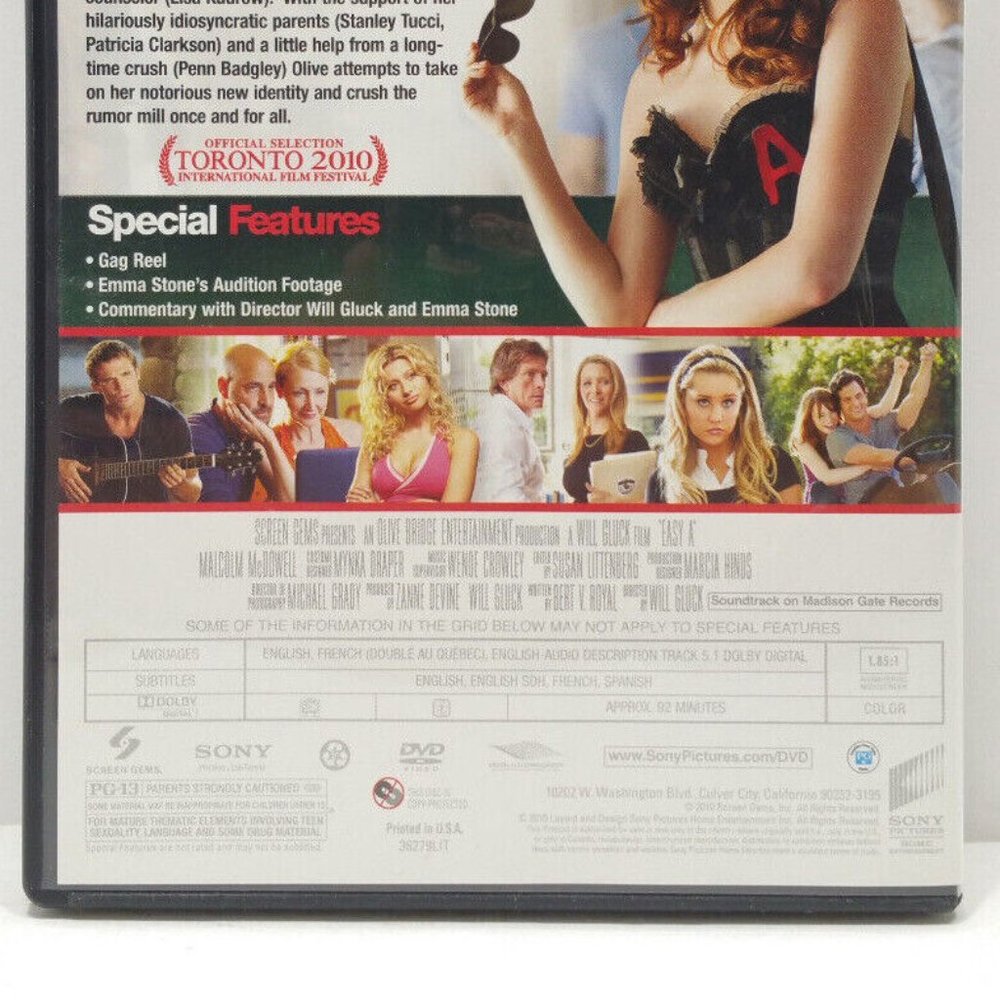 Easy A (DVD, 2010) 5196E1M - Picture 6 of 10